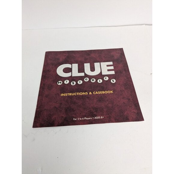 2005 Clue Mysteries Board Game Replacement Instructions & Casebook - Picture 1 of 5